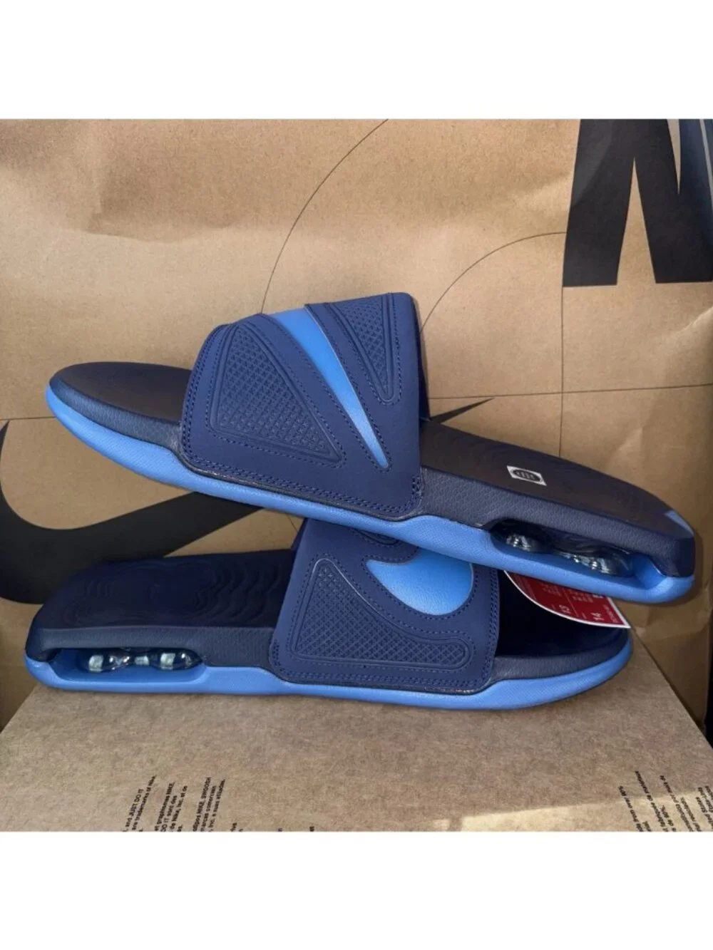 NEW Nike Men's Air Max Cirro Slides 'Midnight Navy' DC1460-401 Size 13